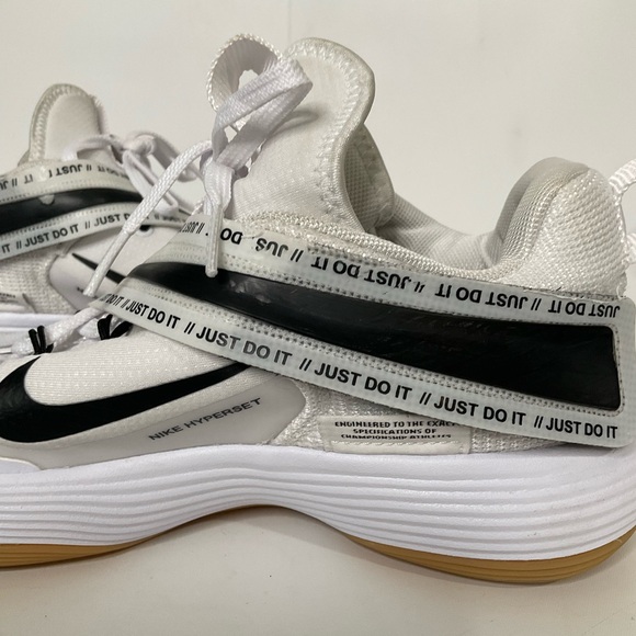 Nike React HyperSet Women’s 'White Black Gum' CI2956-100 Tieless Sports Shoe 9.5 - Picture 9 of 12